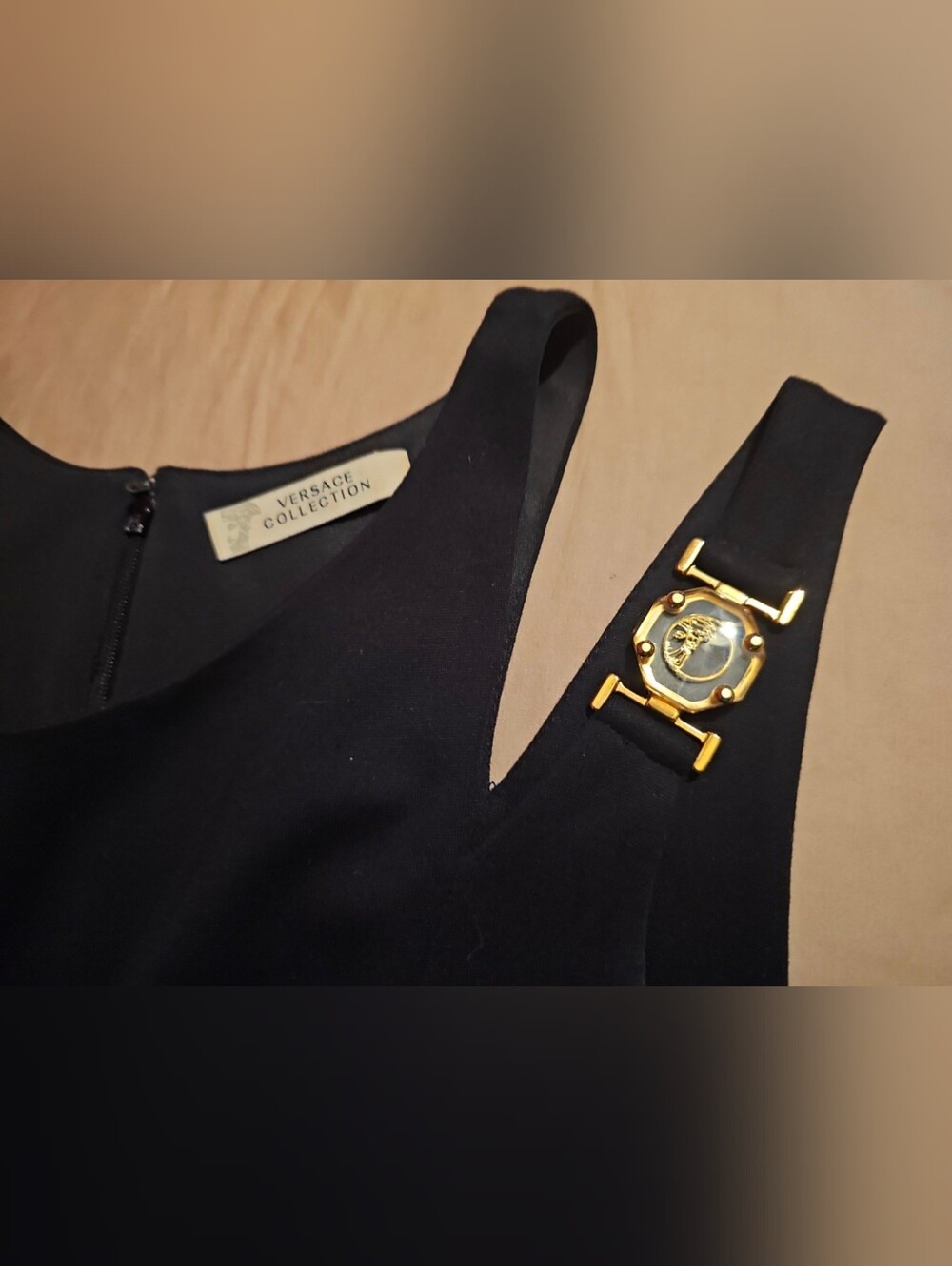 Gianni Versace Black Sheath Dress